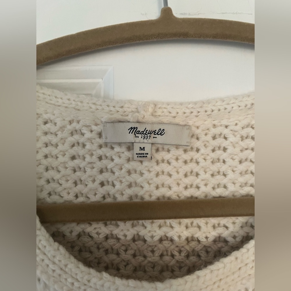 Madewell Striped Merino Wool/Alpaca Sweater - Picture 7 of 9